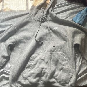 Grey Nike Fleece Hoodie